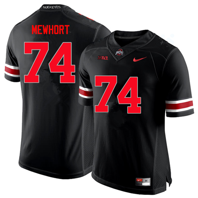 Ohio State Buckeyes #74 Jack Mewhort College Football Jerseys Limited-Black